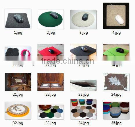 high quality new fashion custom laser cut polyester felt beer mat printing board easter rabbit design manufacturer China OEM