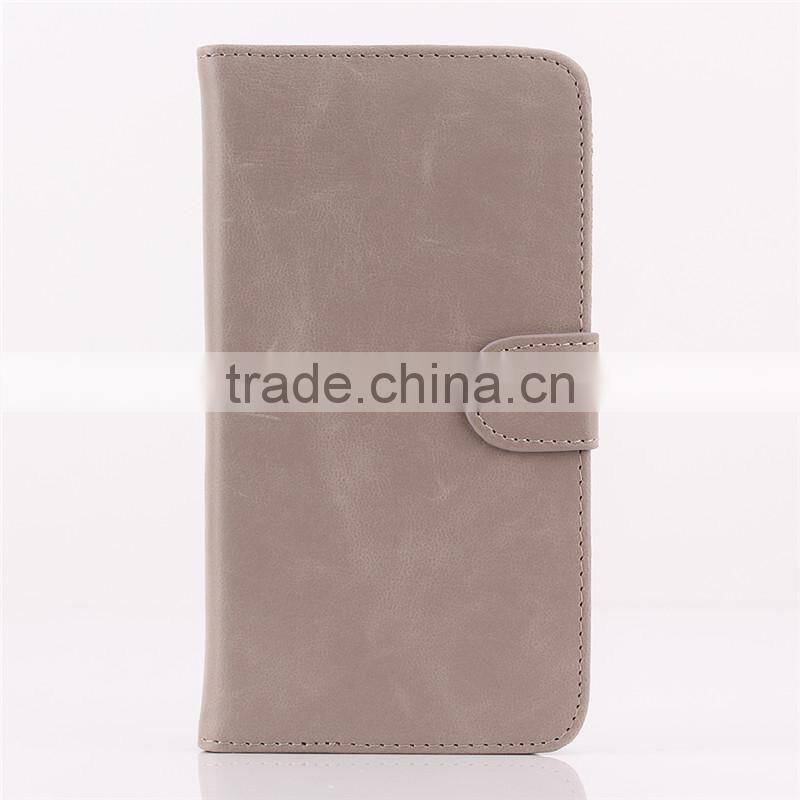 High quality crazy-horse PU card bumper/pocket cell phone case for HTC