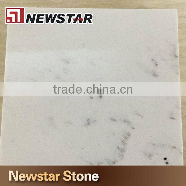 Polishing Volakas white quartz stone tile