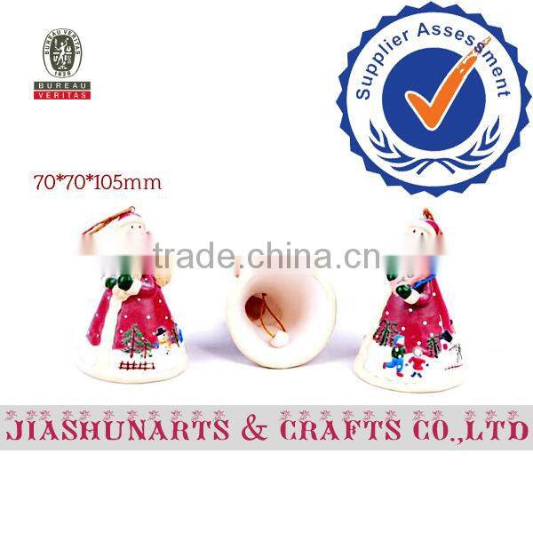 Christmas Santa Claus Ceramic Wind Chime