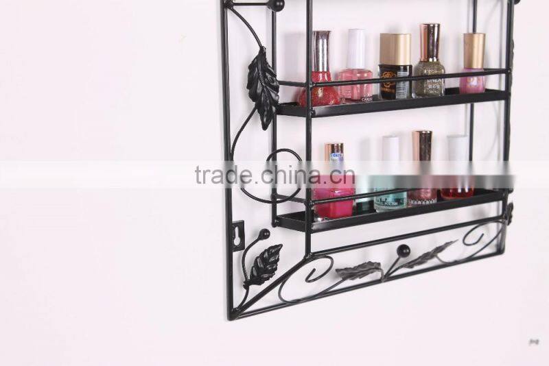 New product floor standing display shelf metal nail polish rack