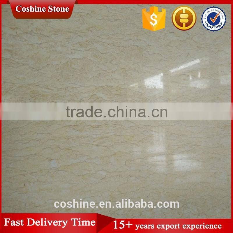 High glossy popular sunny beige marble slabs
