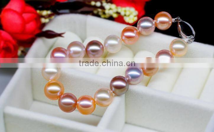11-12mm multicolors Edison pearl bracelet