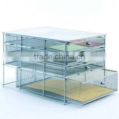 2 tier office metal mesh desk office letter tray