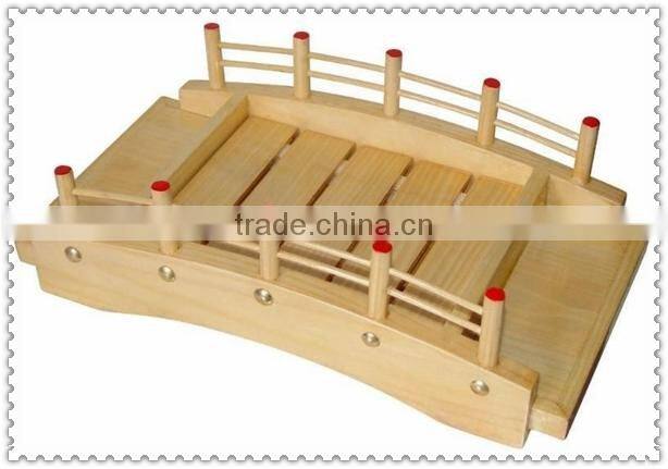 Delicate Sushi Containing sushi wooden Bridge
