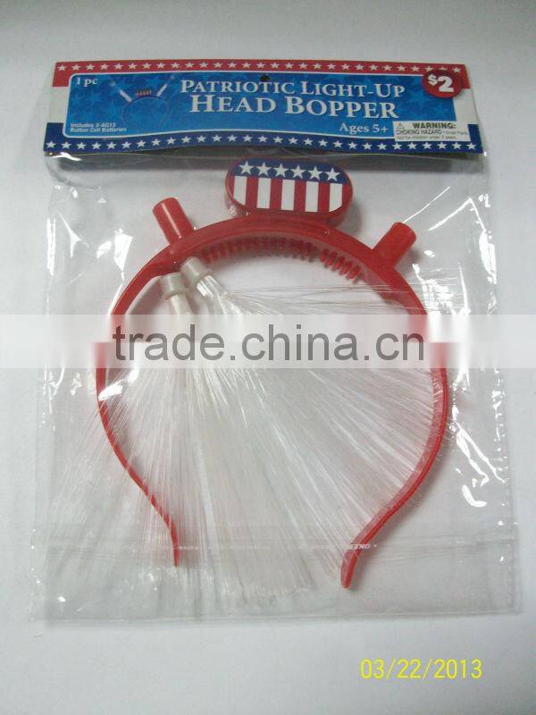 Patriotic Day flashing Head Bopper