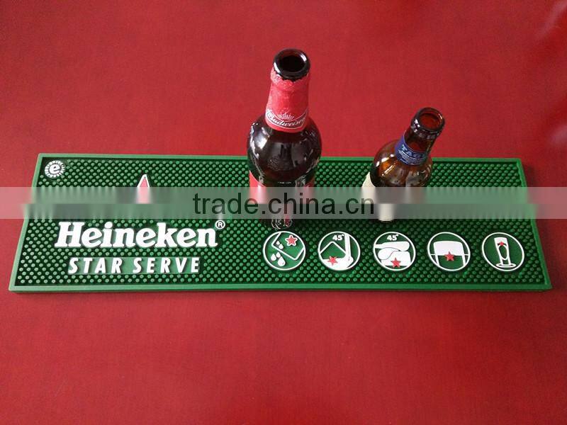 Promotion bar mat suppliersTop Quality PVC Customized bar spill mat