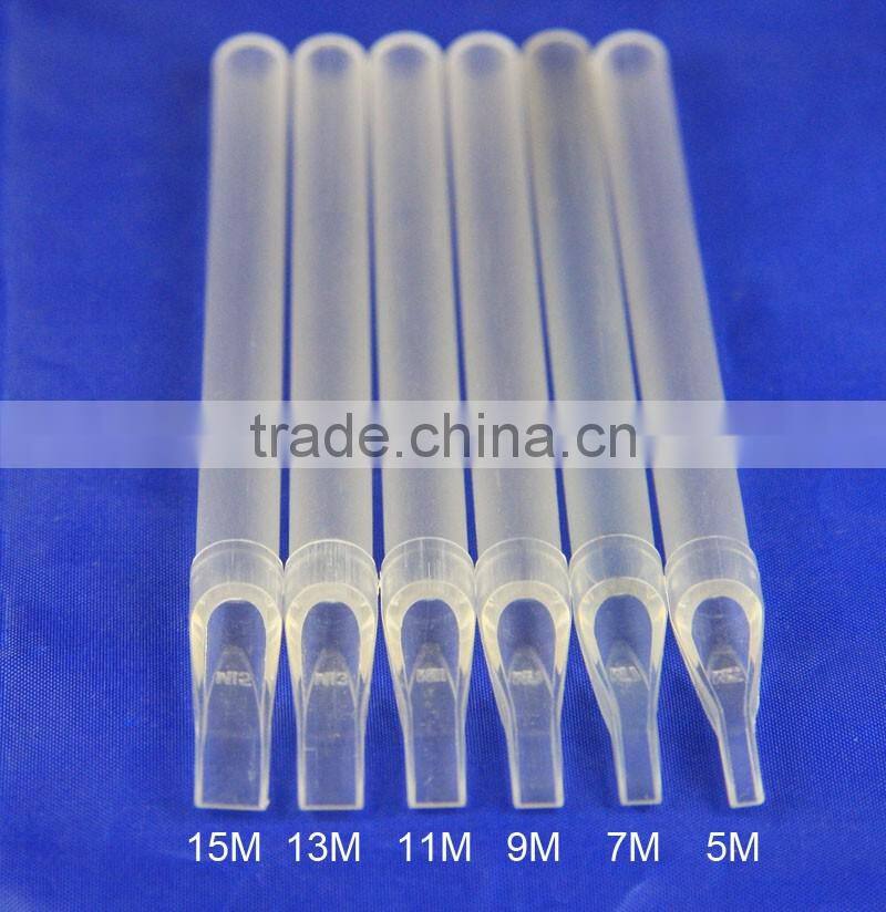 Sterile Disposable Long Tattoo Tip tube nozzle RT VT DT FT Round