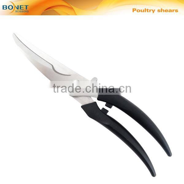 S51012 CE Certificated 10" kitchen poultry scissors with powerful switch
