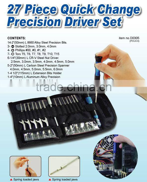 27 Piece Quick Change Precision Driver Set