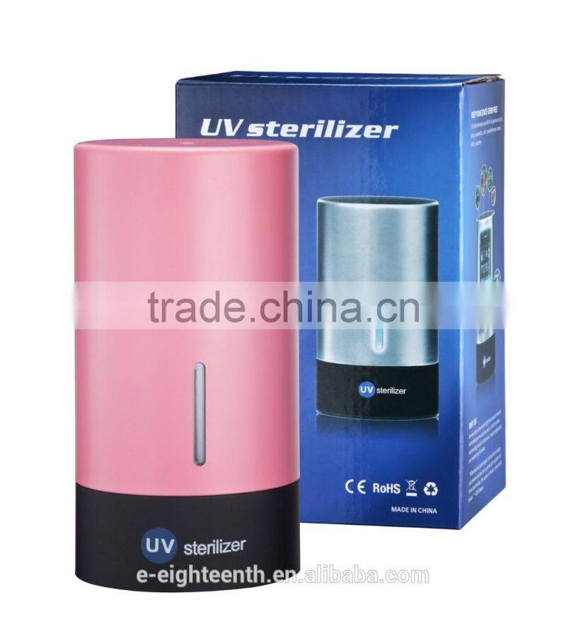 OEM factory price Multi-color Mobile Phone Disinfenctor Holder UV Sterilizer Headsets Sanitizer