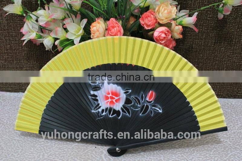 hot selling factory hand folding silk fan