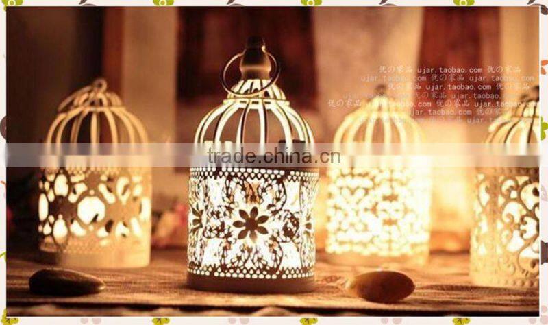 European Iron Candlestick Decorative Lantern Ornaments Creative Boutique