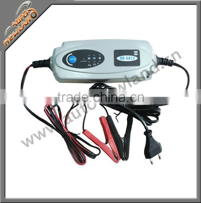 red/grey car battery charger