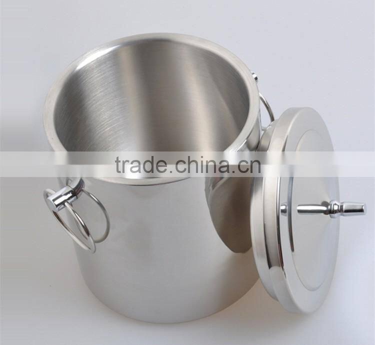 Made in China FDA cetification metal ice bucket with handle