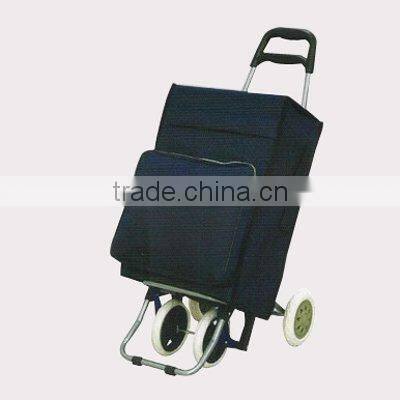 foldable shopping trolley with 4 wheels