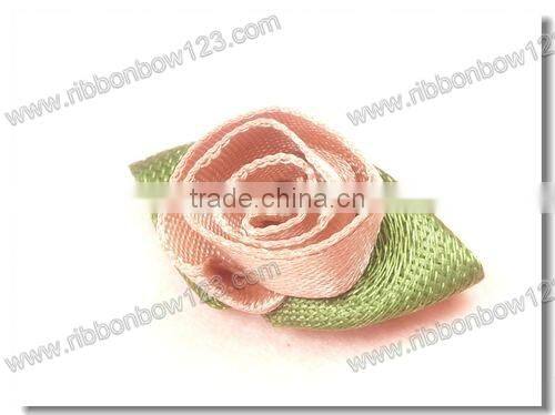 New satin leaves ribbon bows