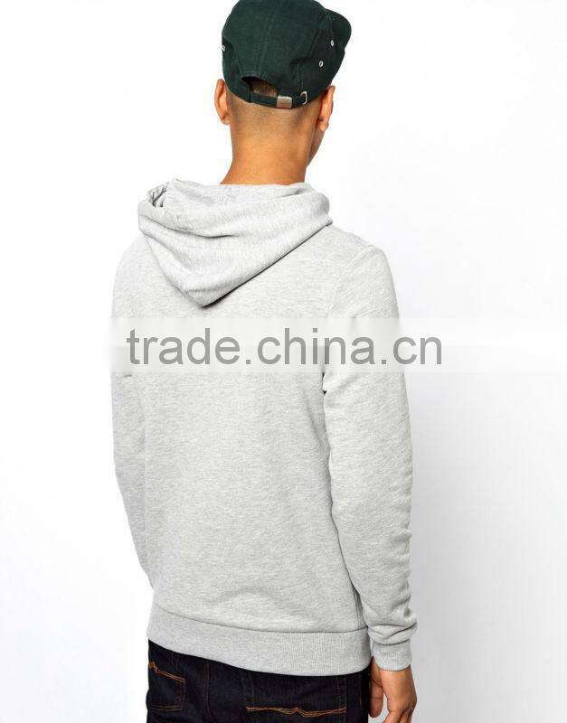 Hoodie With Flag Rubber Print