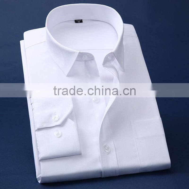 New Fashion Casual long sleeve fitted dress shirt for men