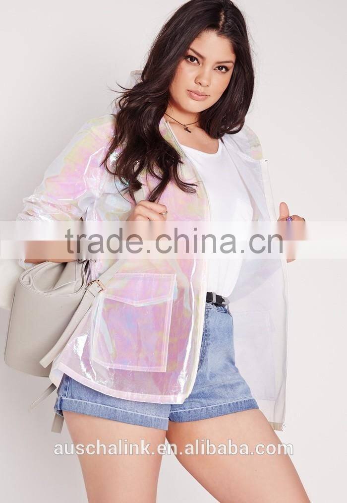 2016 new arrival plus size women rain coat wholesale