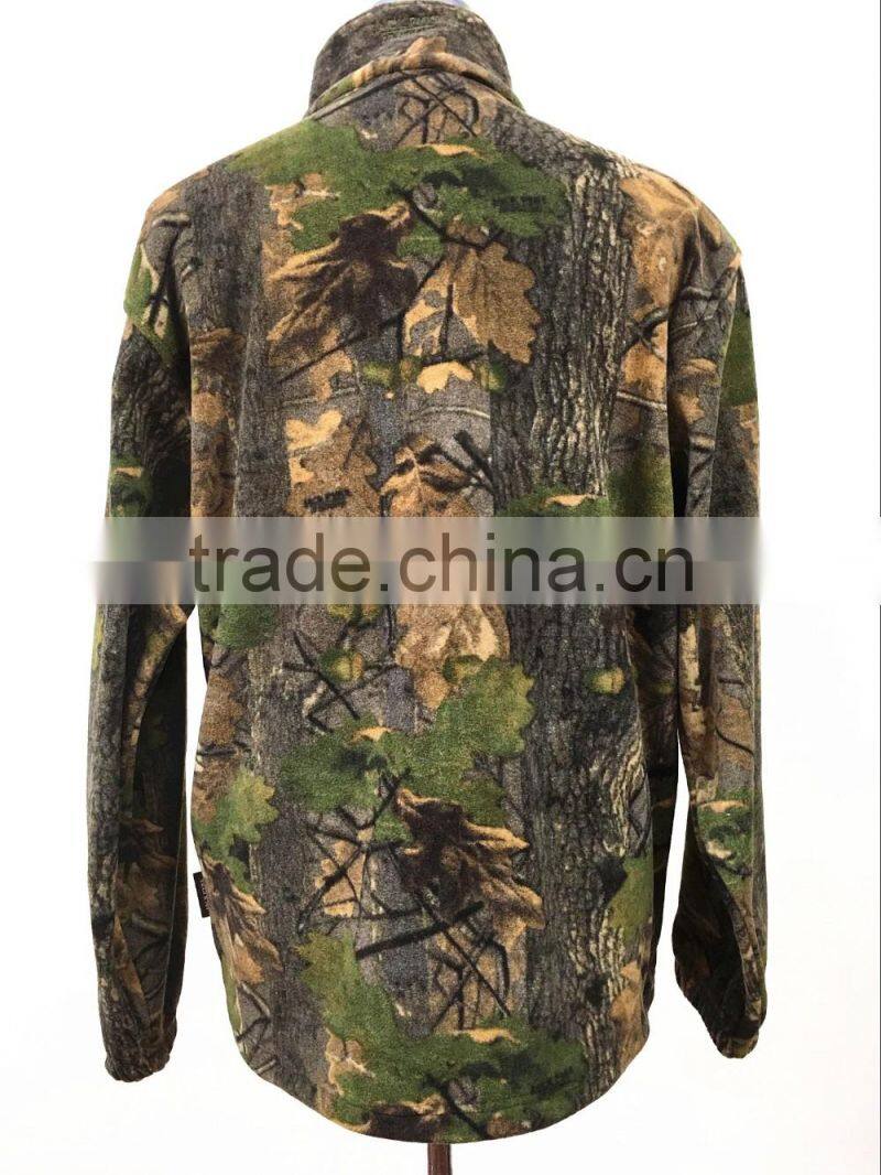 2017 New design 100% polyester fieldman polar fleece mens jacket