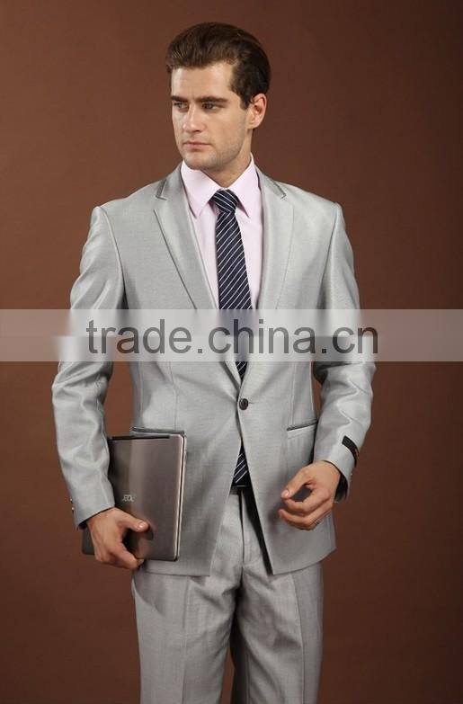 2015 latest design clothing 2 piece coat pant men suit