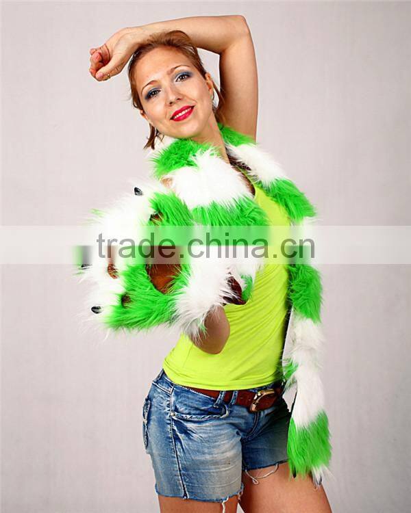 Custom fashionable boa cashmere mink fur scarf