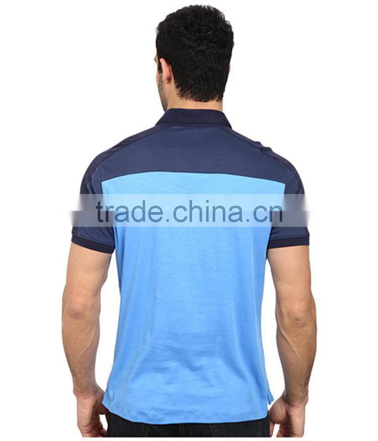 2015 latest custom mens tri color mens polo shirts 100% cotton cheap