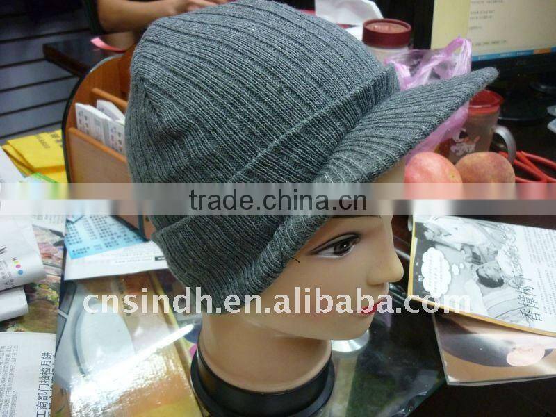 100%acylic beanie hat knitted beanie hat