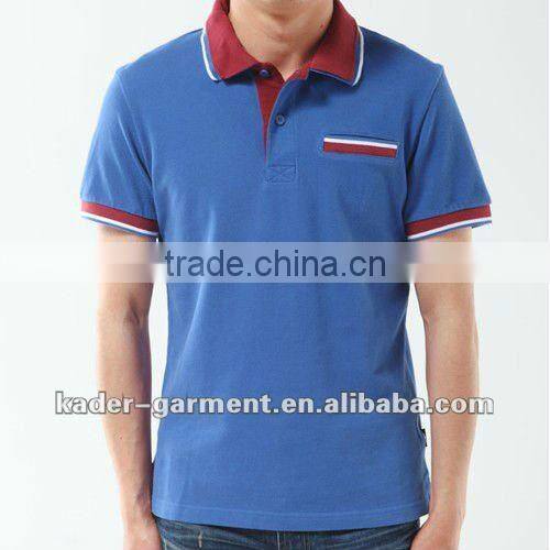 Stripe fashion mens polo shirt