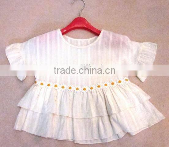 child girls white cotton cute design sweater skirt