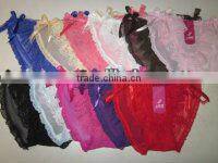 Wholesale Women Black Garter Set Lady Hot Sexy Underpants Briefs