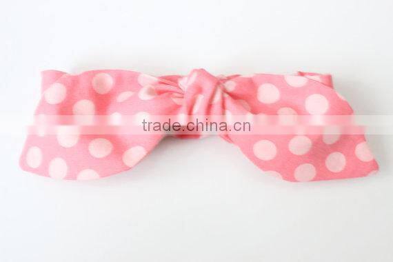 Soft Baby Headband Elastic With Bow Girls Hair Headbands Pure Or Floral Colour