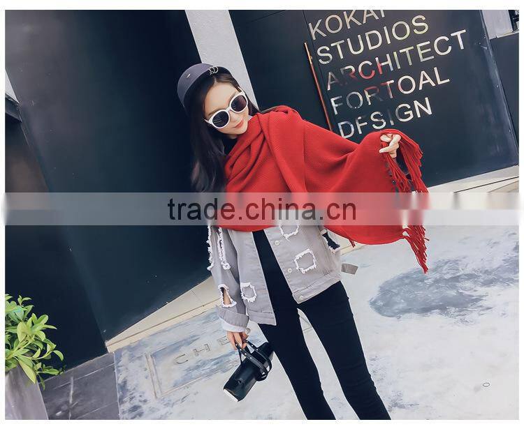 2016 Winter Cashmere Scarf Brand Men Scarves Wool Warm Shawls Cotton Designer Tassel Women Wraps