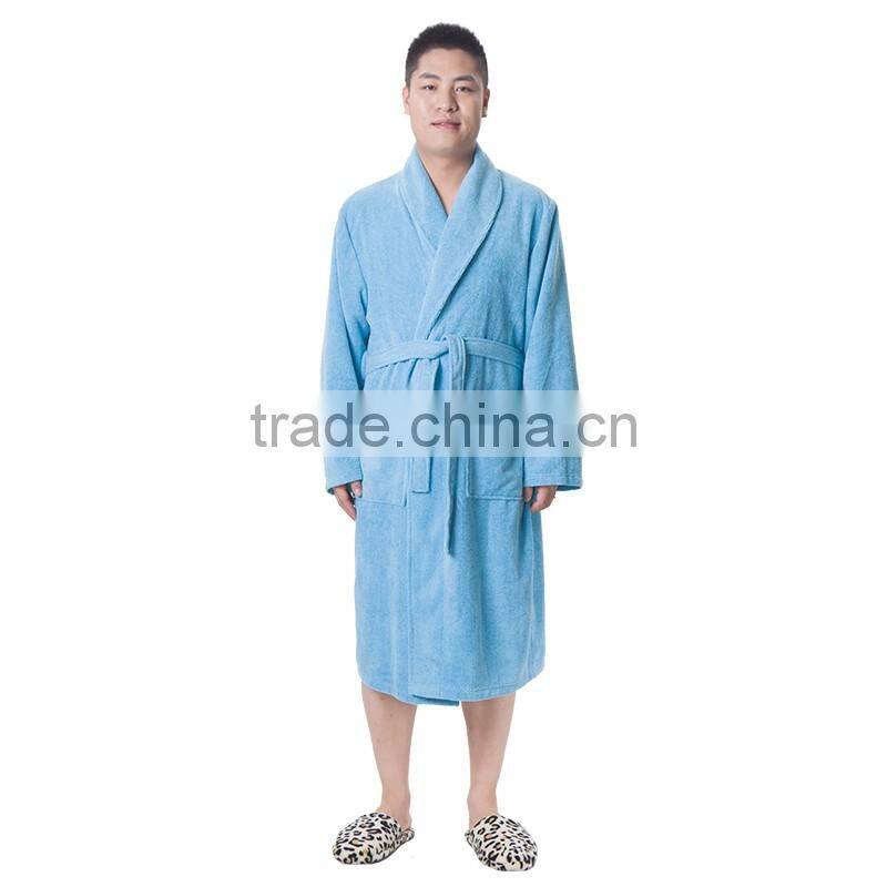 Average Size Stock Customized Logo Cheap Cotton Hotel Bath Robe