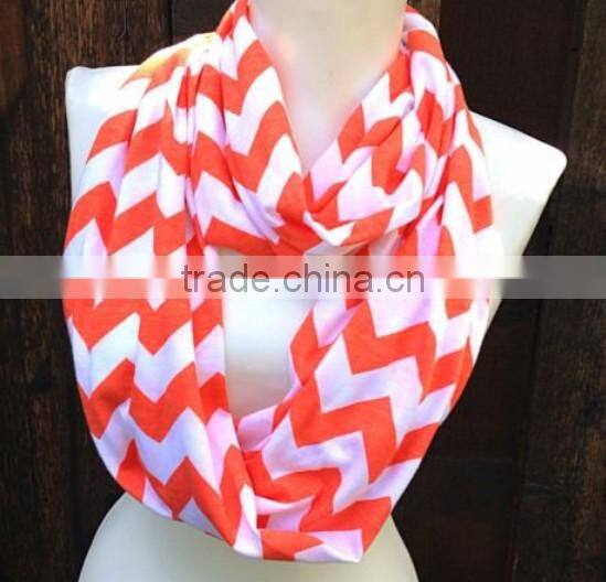 NEW receive Girls Soft Comfortable Knitted Zig Zag Chevron Infinity Scarf Scarves