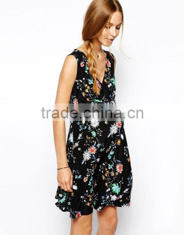 Hot sale flower printing maternity clothing wholesale