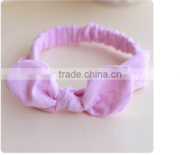 printed bow tie cotton fabric baby headband