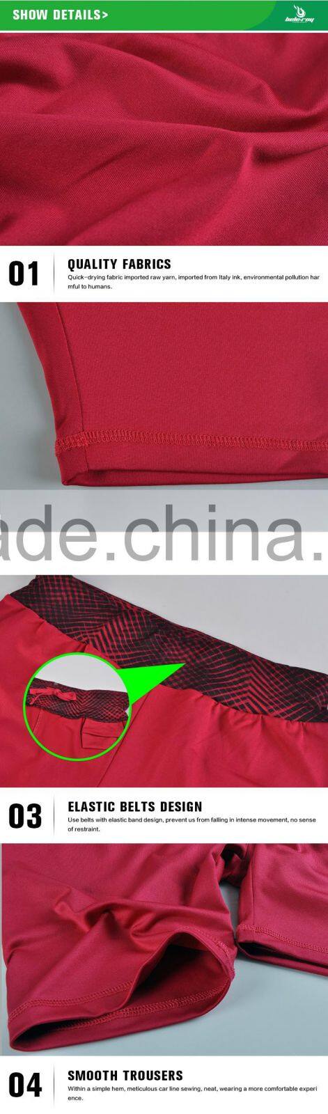 BEROY OEM design fitness sports short, custom made women running pants