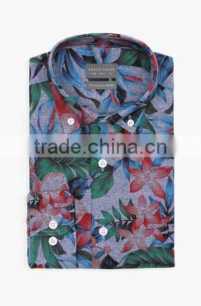 New coming floral shirt for men dress shirts latest deisgn