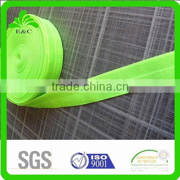 New Design Decorative Coloured Fold Over Elastic Band