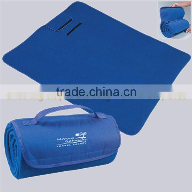 Emboridery Logo Easy Carry Away Polar Fleece Stadium blanket