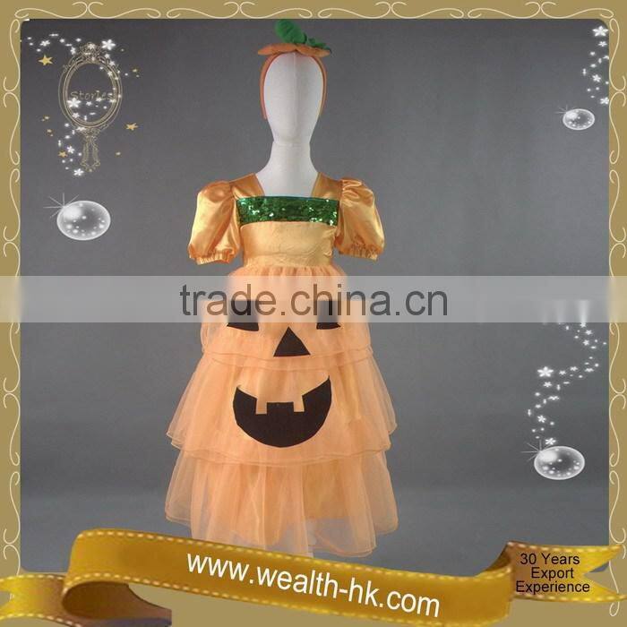Sweetie Ruffle Halloween Pumpkin Girls Pumpkin Dresses