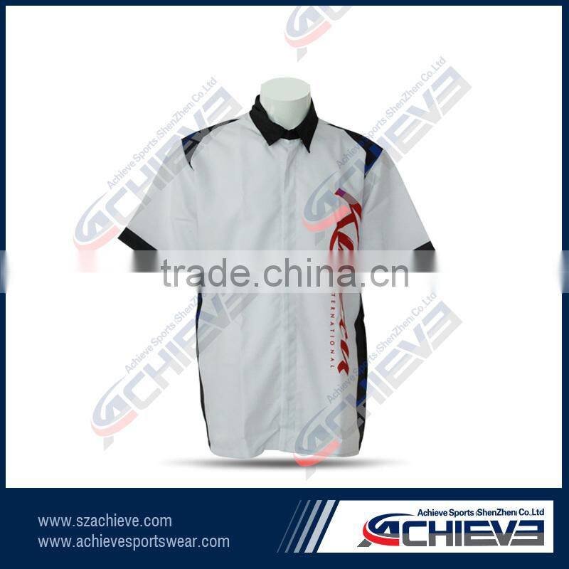 Custom desired polyester V-Neck tshirt