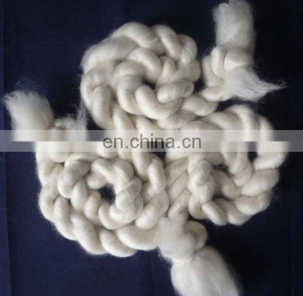 factory supply 100% natural white cashmere tops