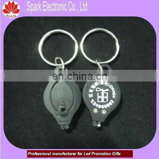 UV keyring light mini torch keychain promotional products
