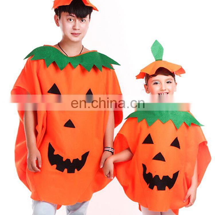 2016 Hot selling Adult funny halloween pumpkin mascot costume pumpkin performance wear with hat