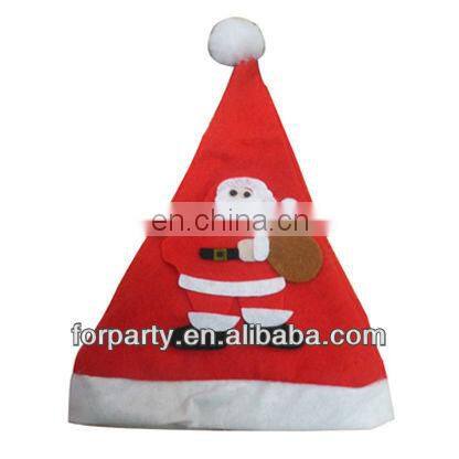 CHN-0133 Red sequin merry christmas hat