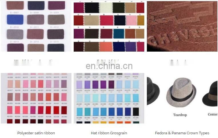 custom fedora hat with logo print linen cotton fedora CNCAPS