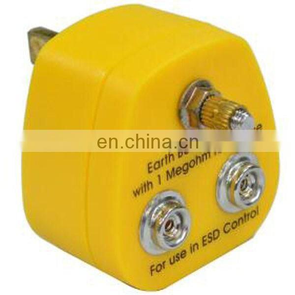 with 1 Megohm resistance EBP Plug,UK,Europe ESD bonding point